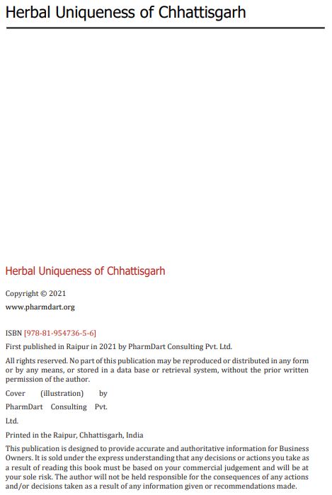 Herbal Uniqueness of Chhattisgarh